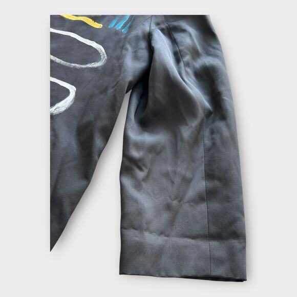 Vintage 80s 90s Jacket Required Hand Painted Blazer Women's 1X Artwear Modern - Picture 10 of 14